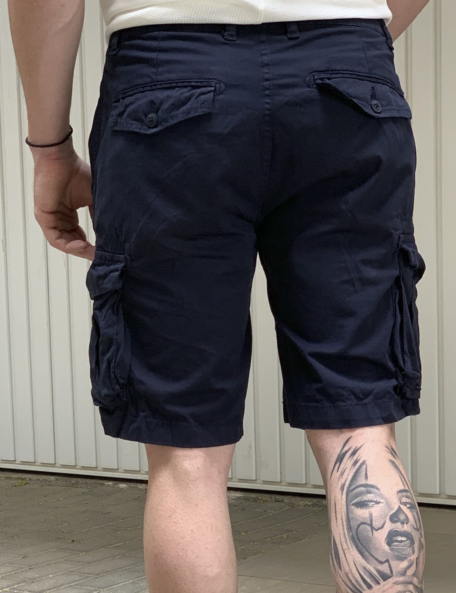 Ανδρική μπλε cargo βερμούδα 577923B φωτογραφία